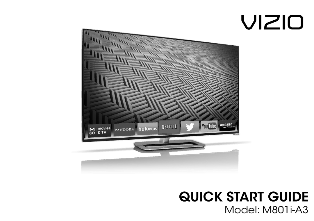 Vizio M801i-A3 user manual Vizio 