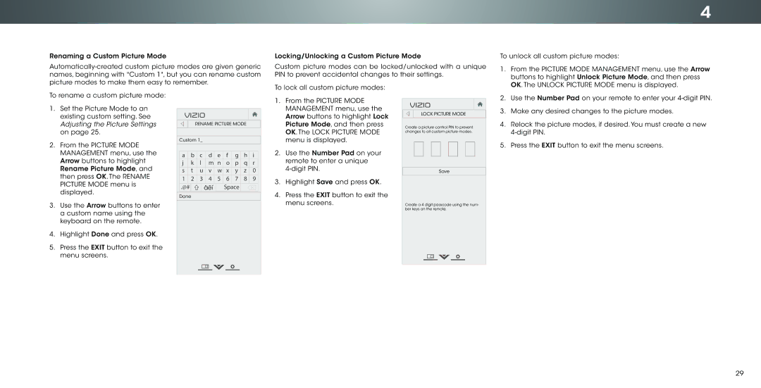 Vizio P502ui-B1E user manual Management menu, use 