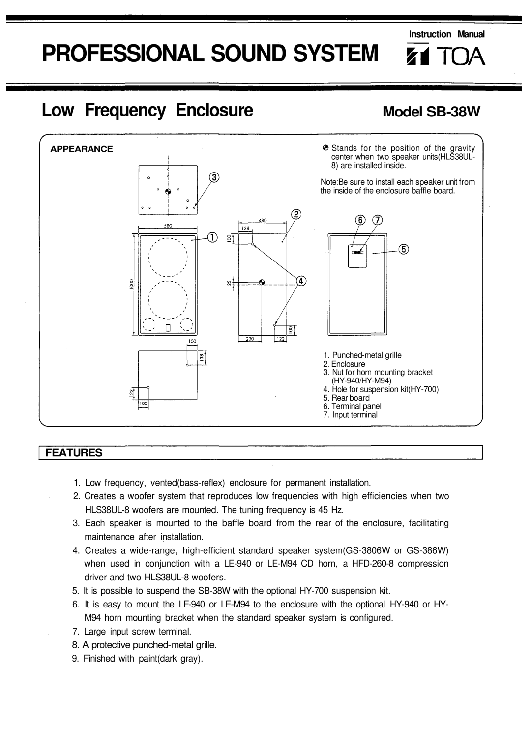 Vizio SB-38W instruction manual Professional Sound System 