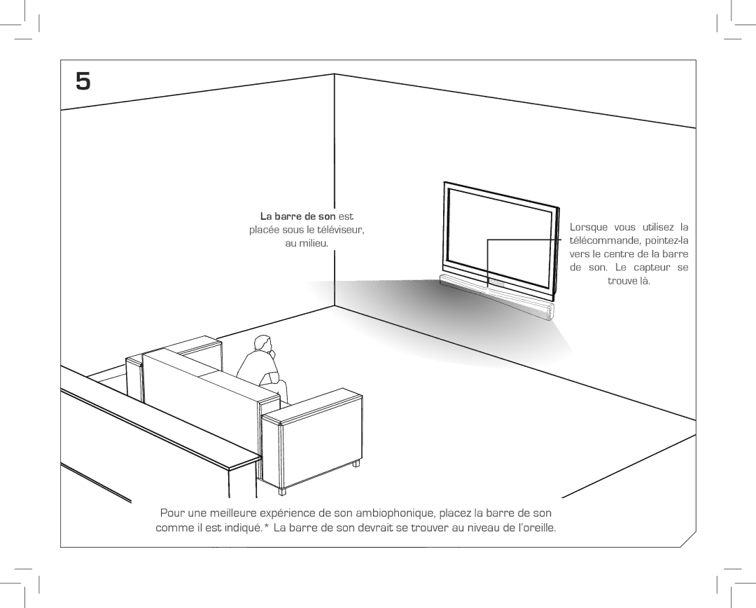 Vizio SB4020EA0NA quick start La barre de son est 