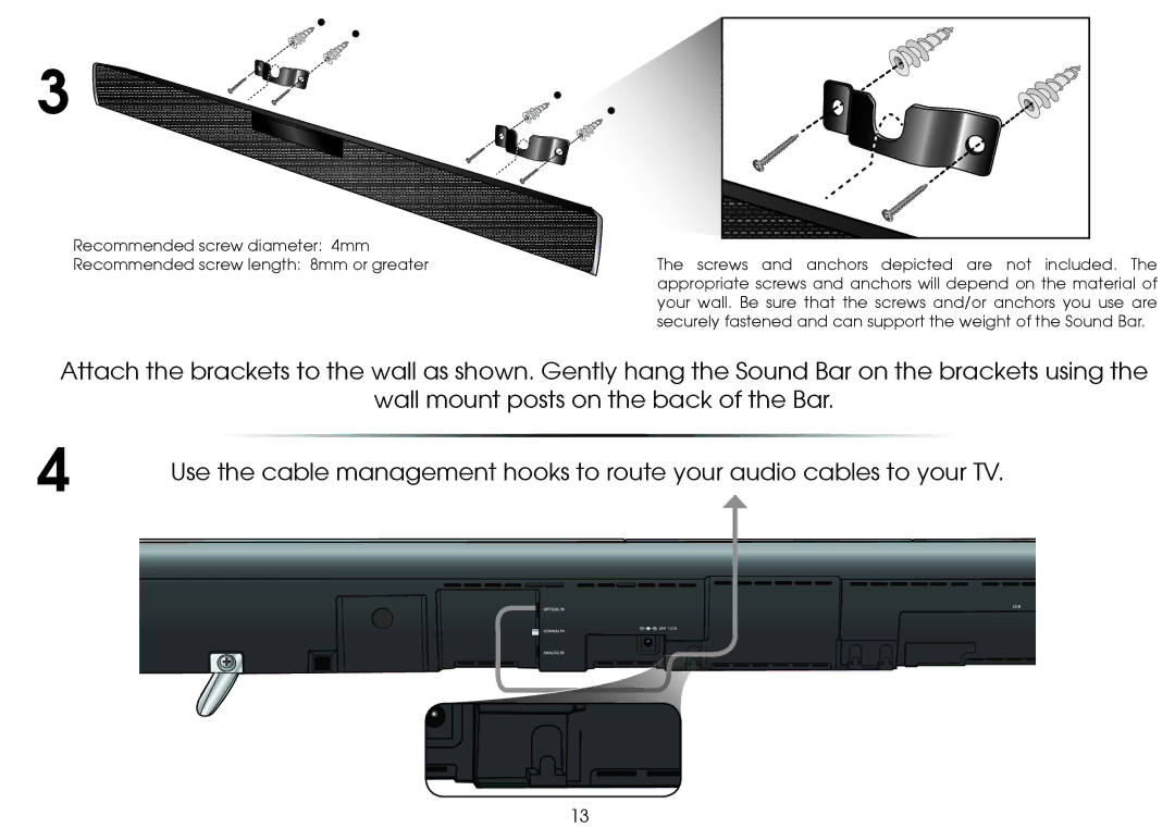 Vizio SB4020M-B0 quick start Usb 