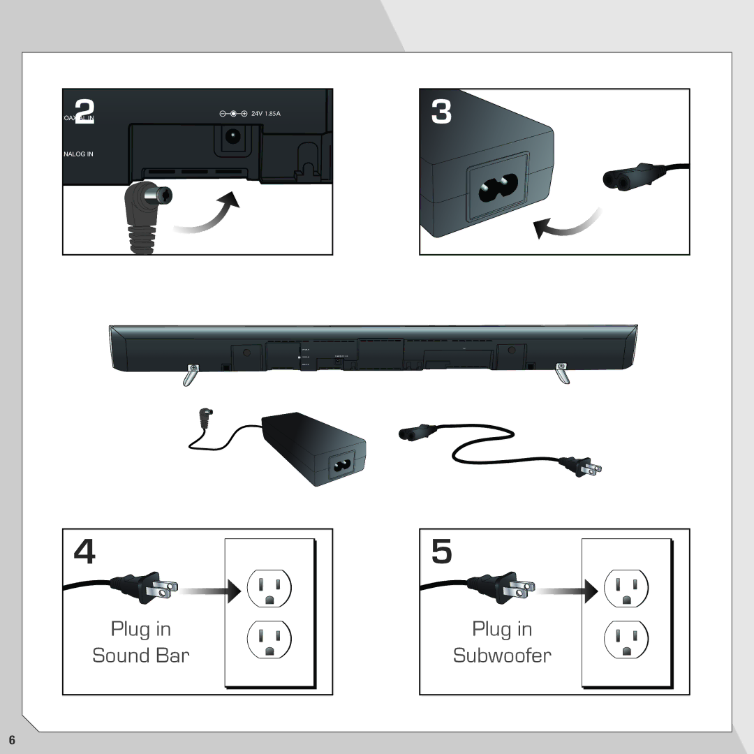 Vizio SB4021MB1 quick start Plug 