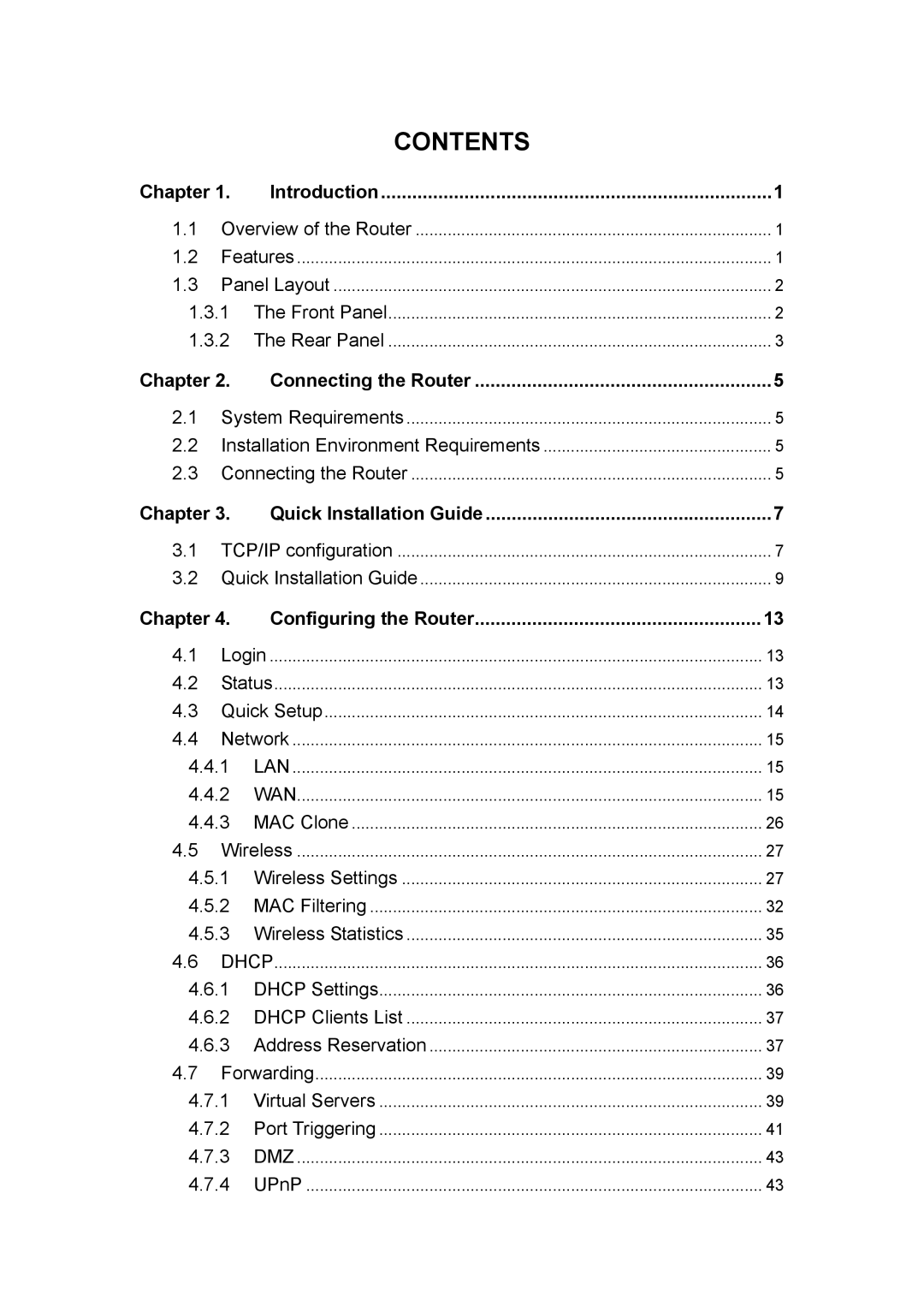 Vizio TL-WR641G manual Contents 