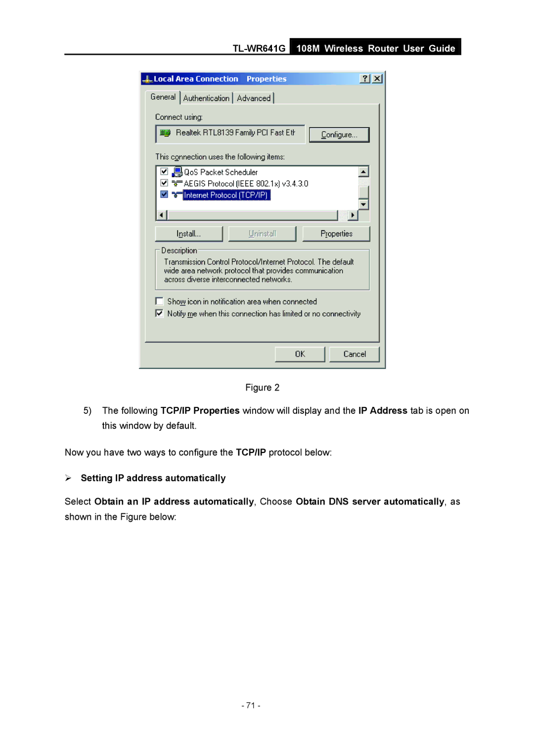 Vizio TL-WR641G manual Shown in the Figure below 