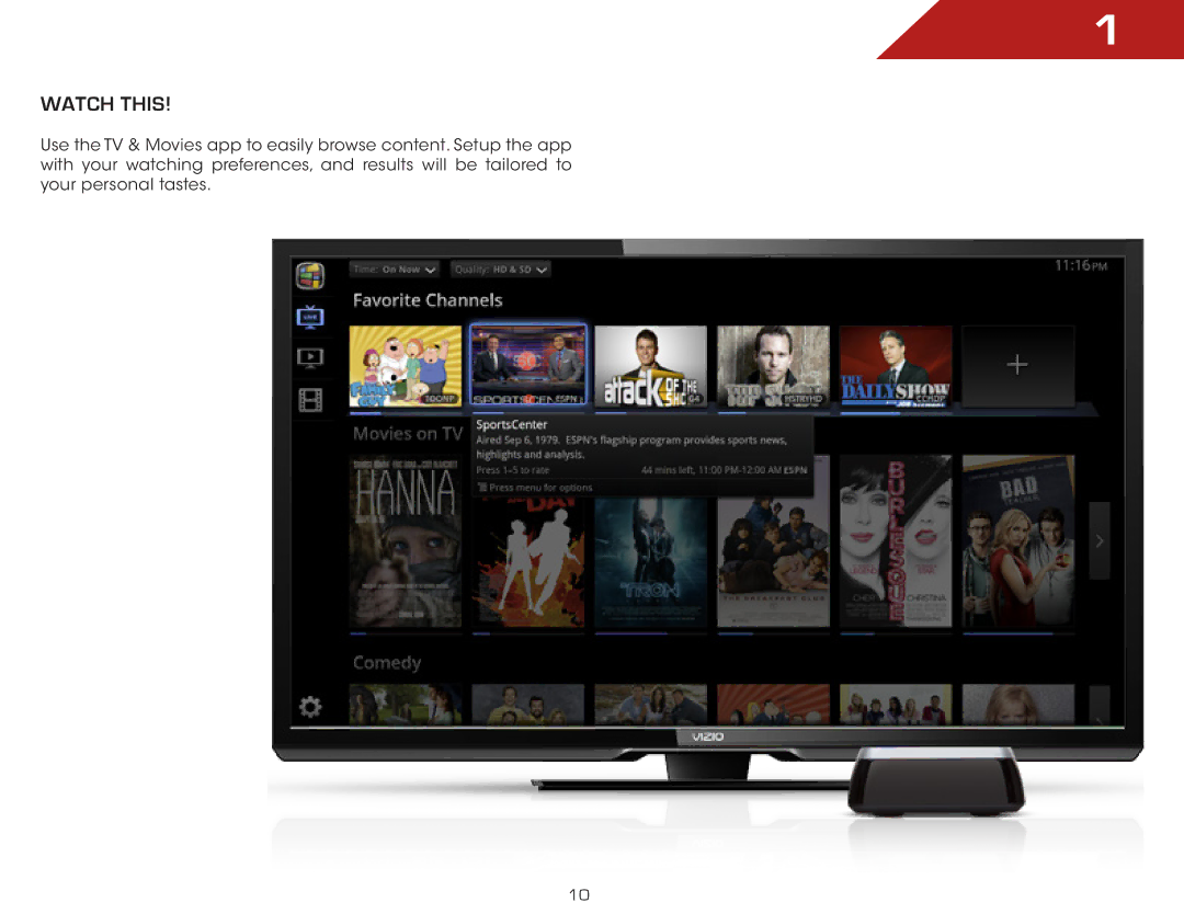 Vizio VAP430, ISGB03 specifications Watch this 