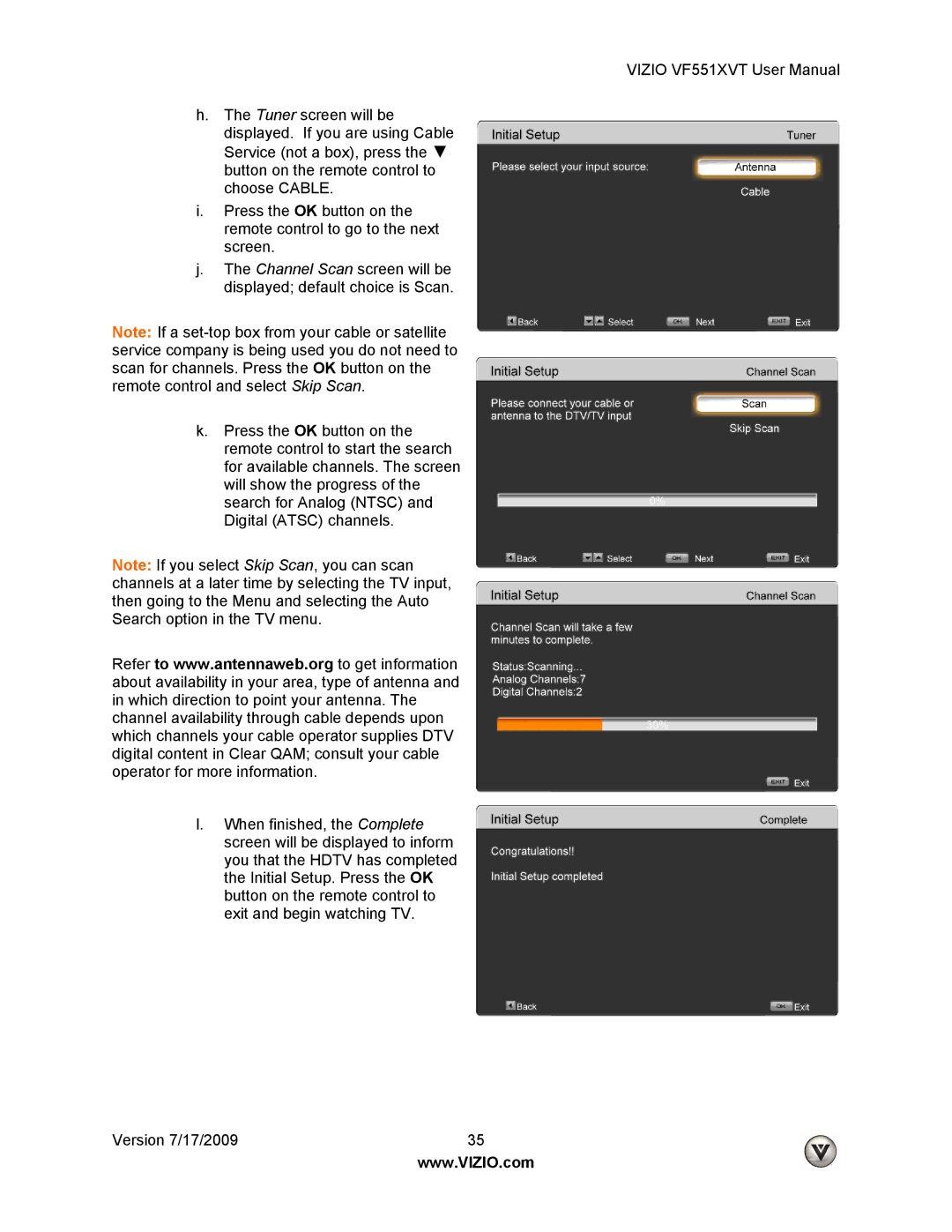 Vizio VF551XVT user manual 