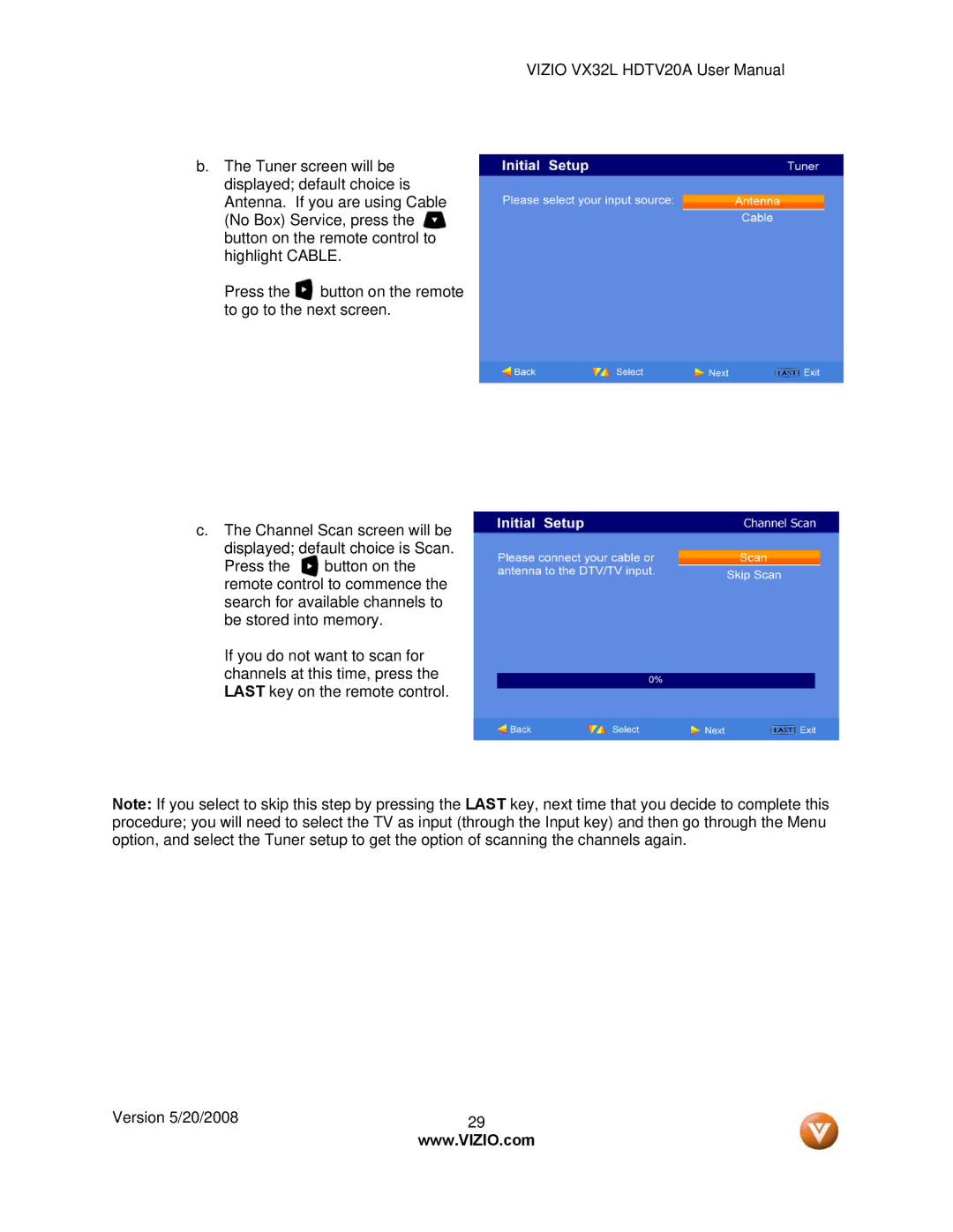 Vizio VX32L, VIZIO user manual 