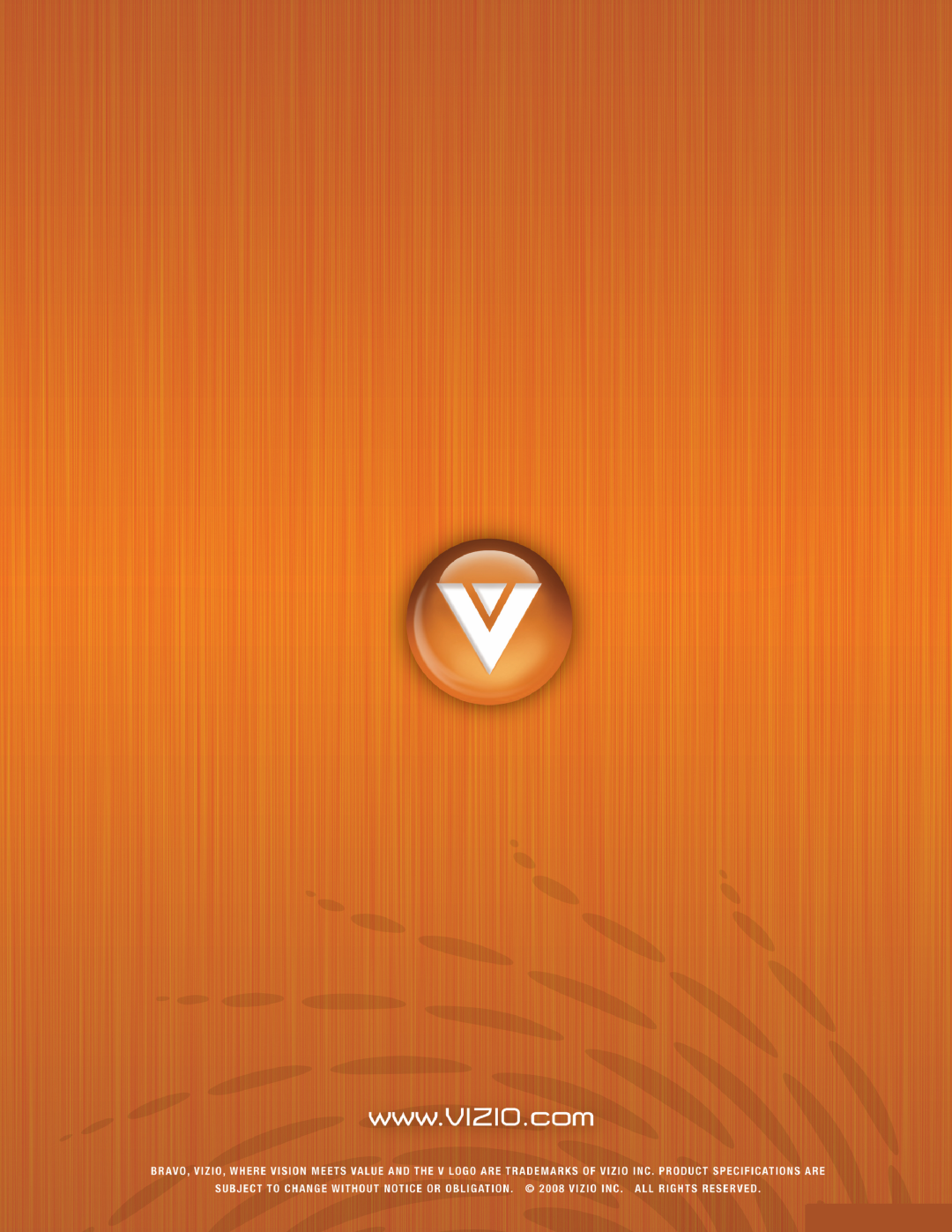 Vizio VR2 manual Version 8/8/2008 