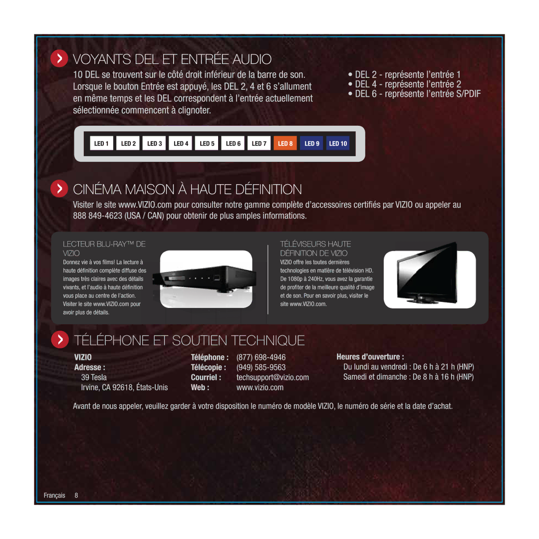 Vizio VSB200-NA manual 