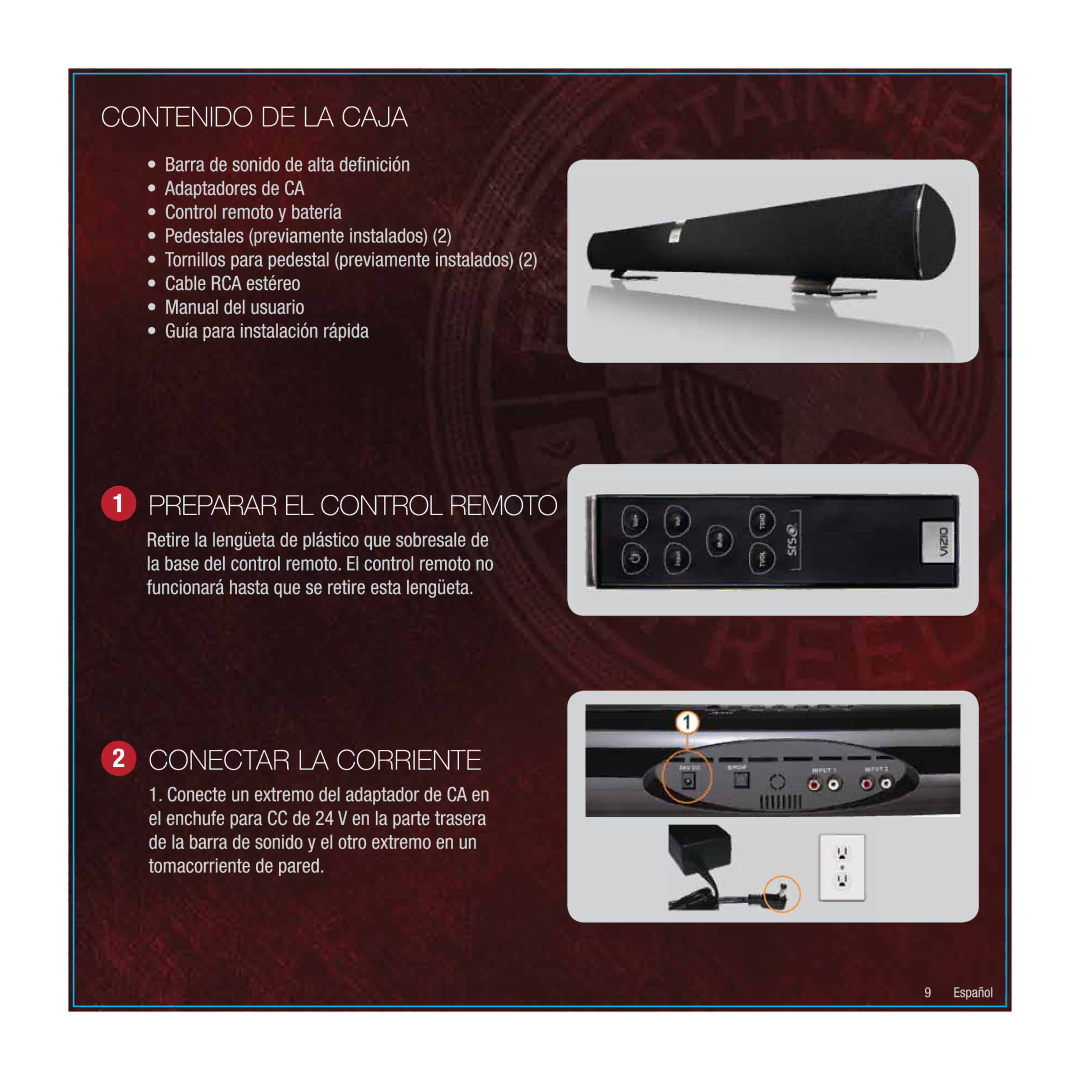 Vizio VSB200-NA manual