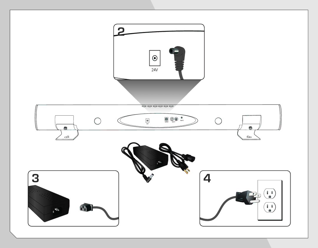 Vizio VSB202 quick start 24V 