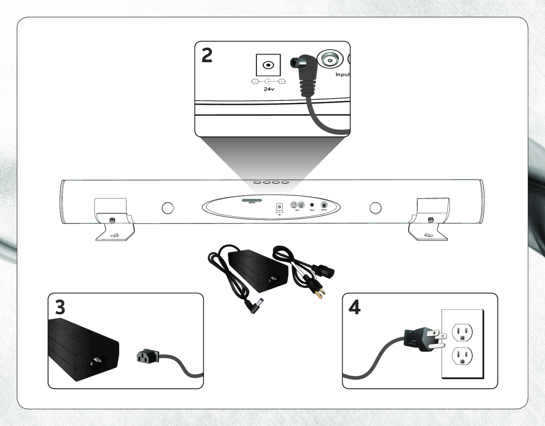 Vizio VSB206 quick start Input 