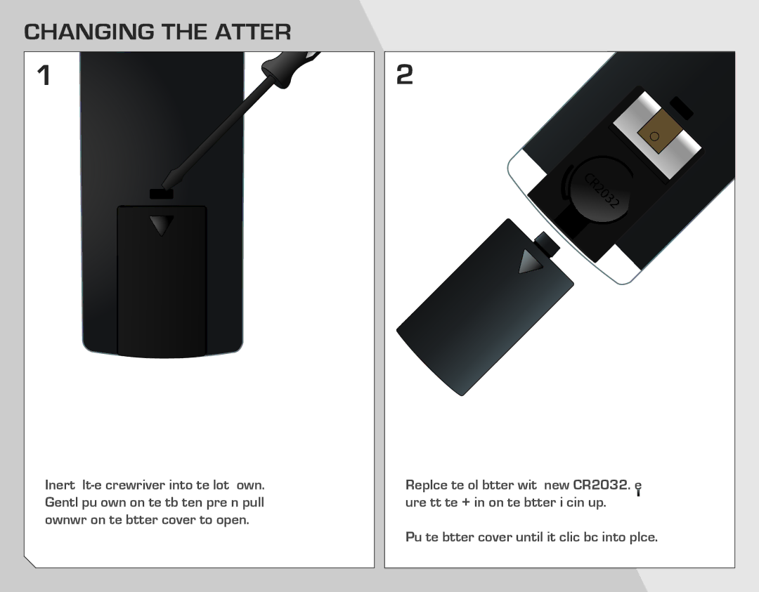 Vizio VSB207 quick start Changing the Battery 