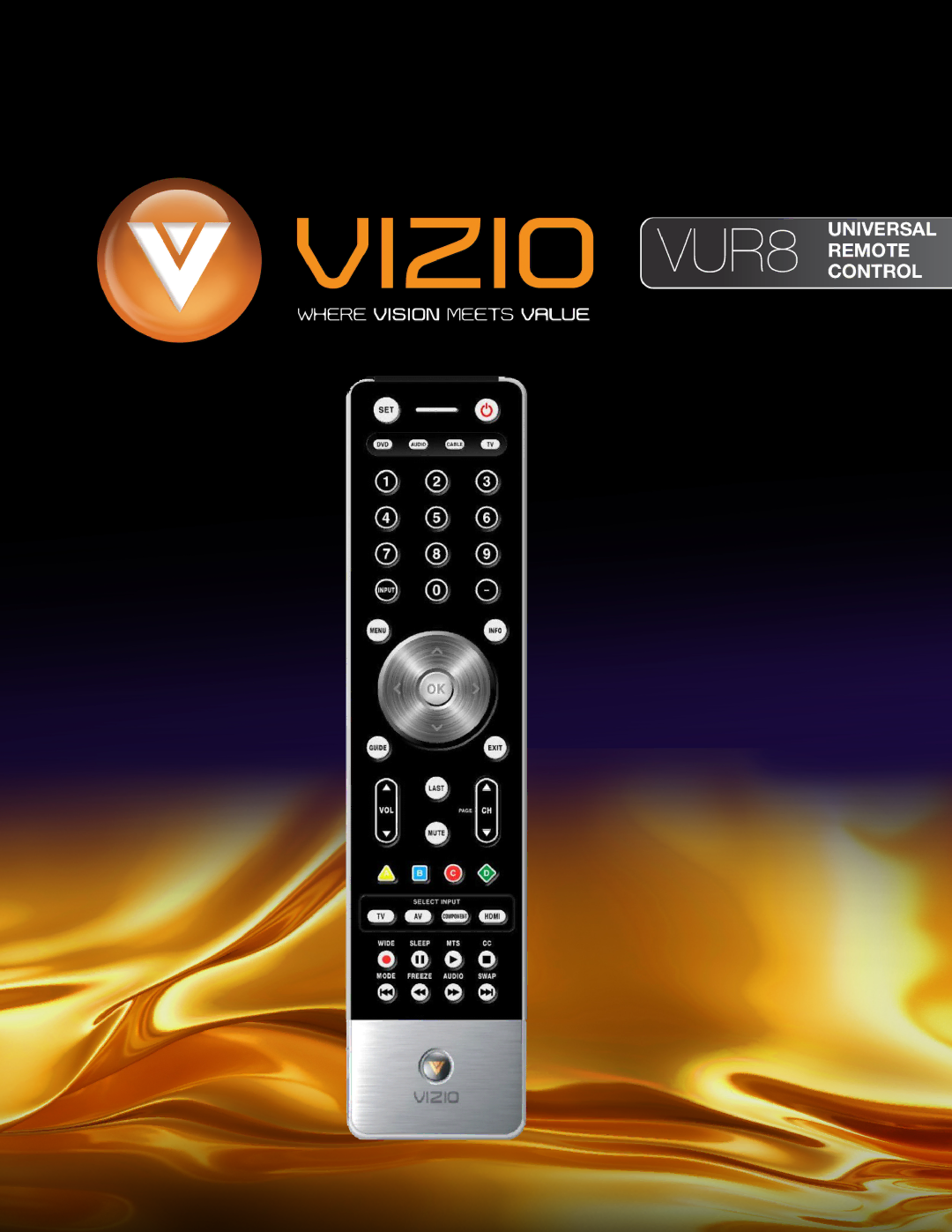 Vizio VUR8 manual 