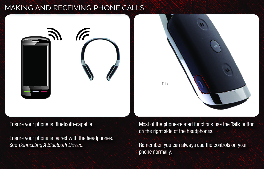 Vizio XVTHB100 quick start Making and Receiving Phone Calls, Ensure your phone is Bluetooth-capable 