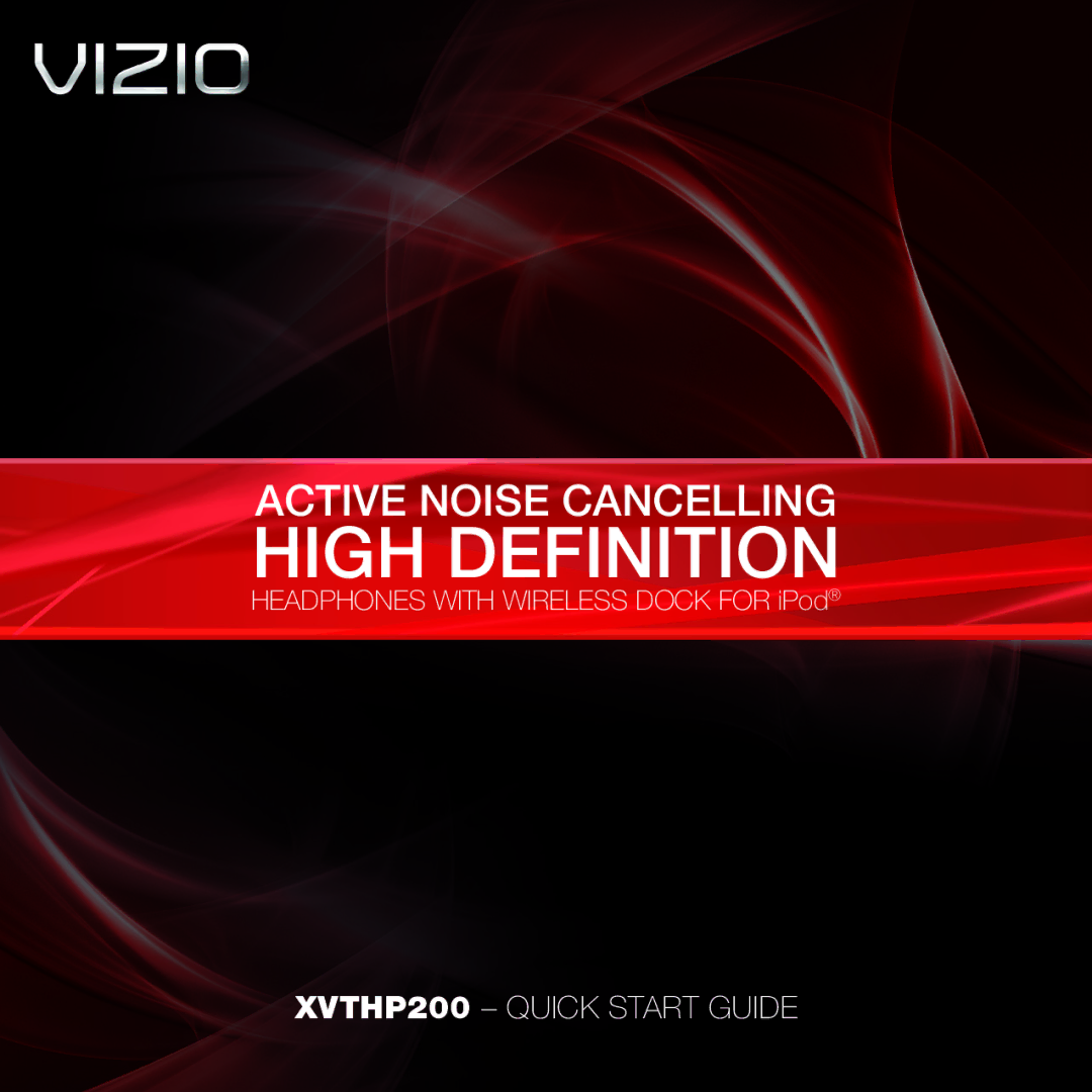 Vizio XVTHP200 quick start High Definition 