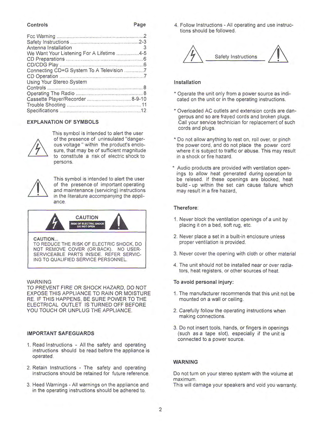 VocoPro 890 manual 