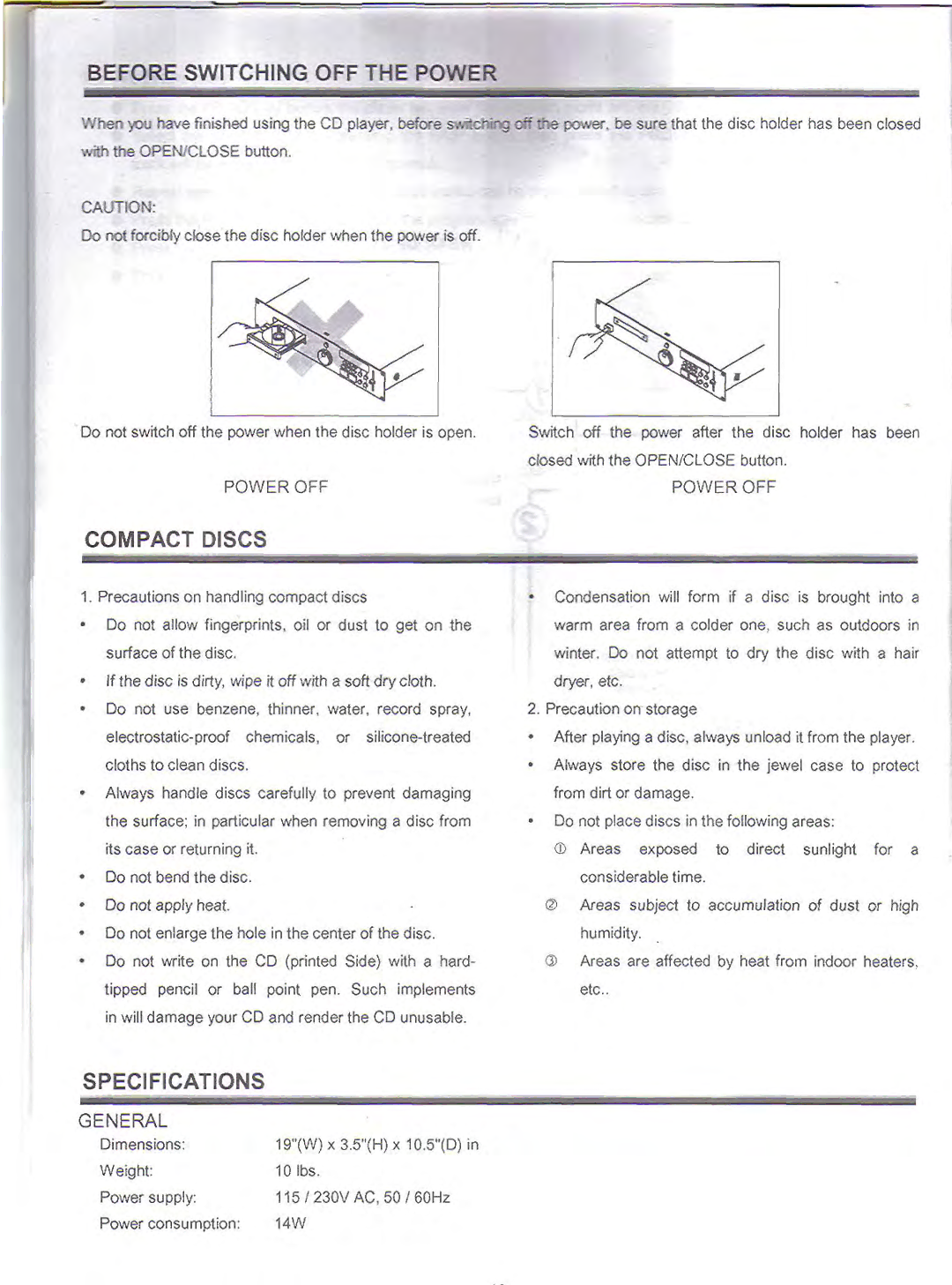 VocoPro CDG-4000 manual 