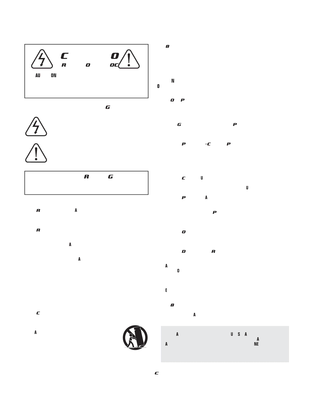 VocoPro CDG-8800PRO owner manual Safety Instructions 