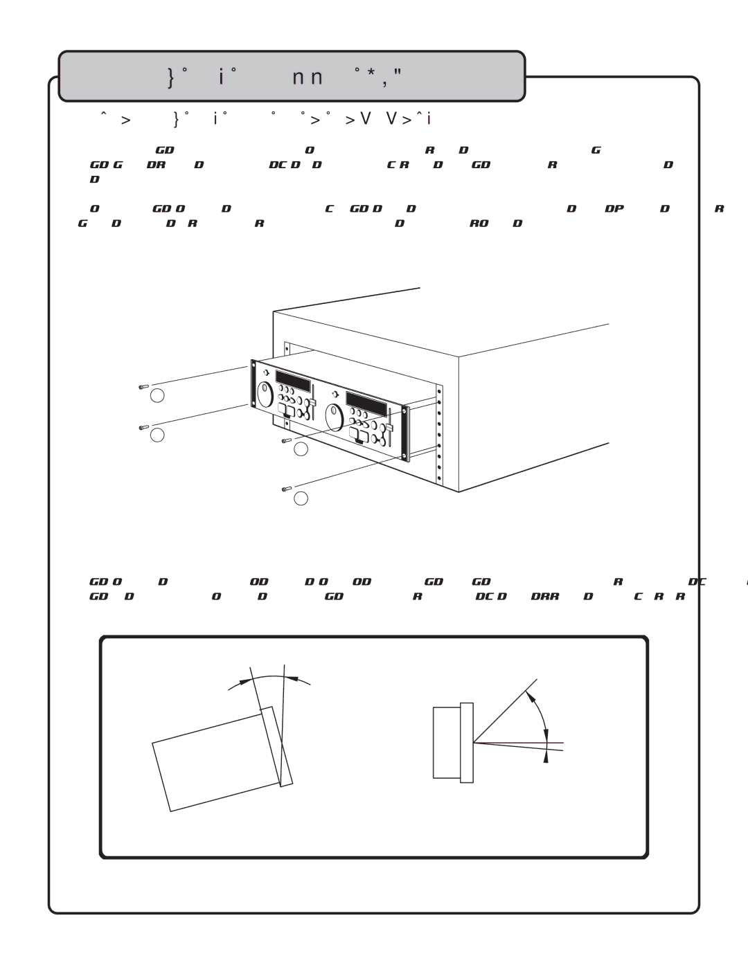 VocoPro CDG-8800PRO owner manual Mounting the CDG-8800 PRO, Installing the unit in a rackcase 