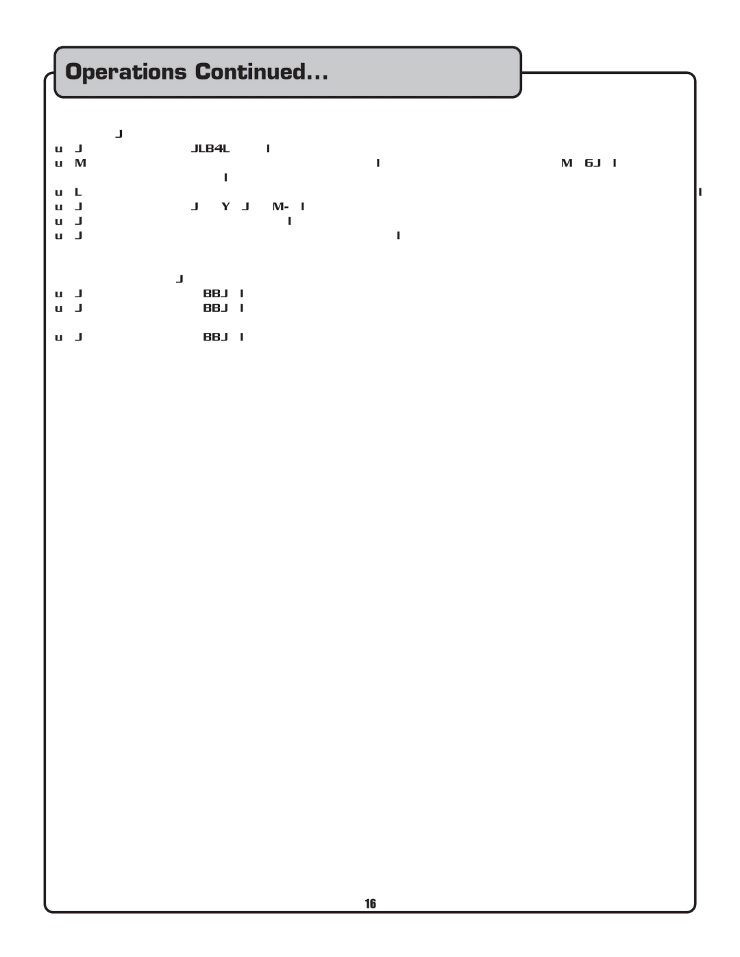 VocoPro CDG-9000 owner manual Operations 