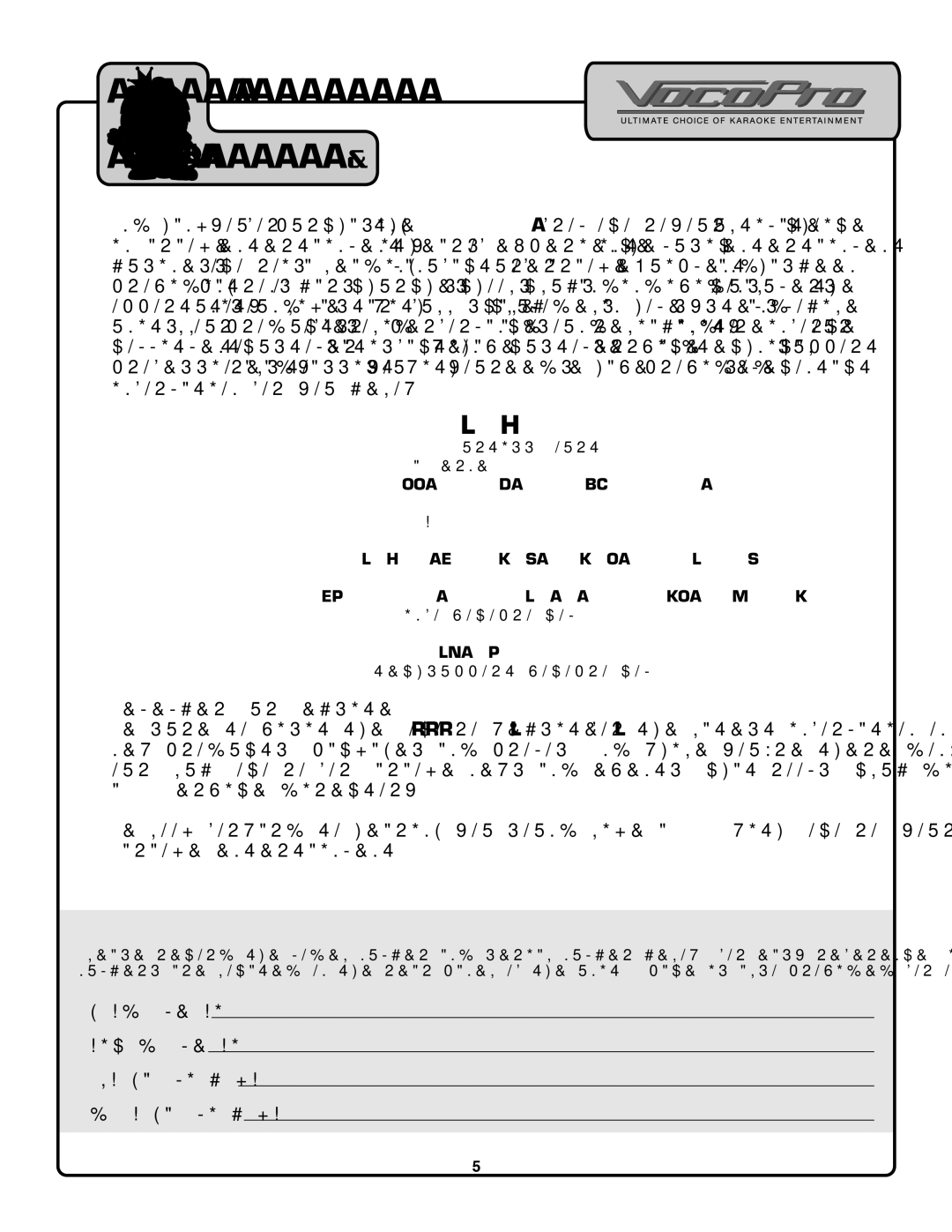 VocoPro CDG-9000 owner manual Welcome, VocoPro 