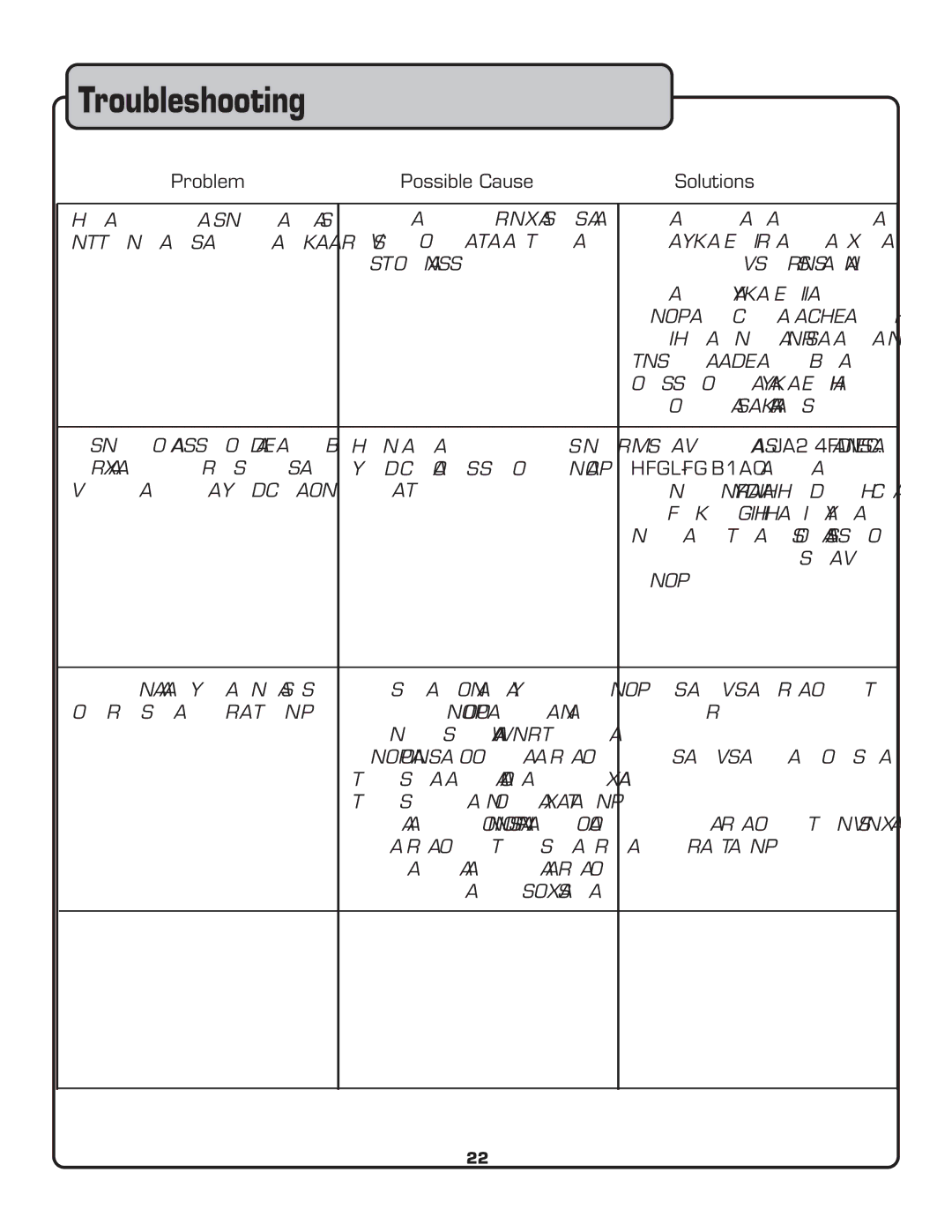 VocoPro CDG-X3P II owner manual Troubleshooting, Tor, or VCR. See 