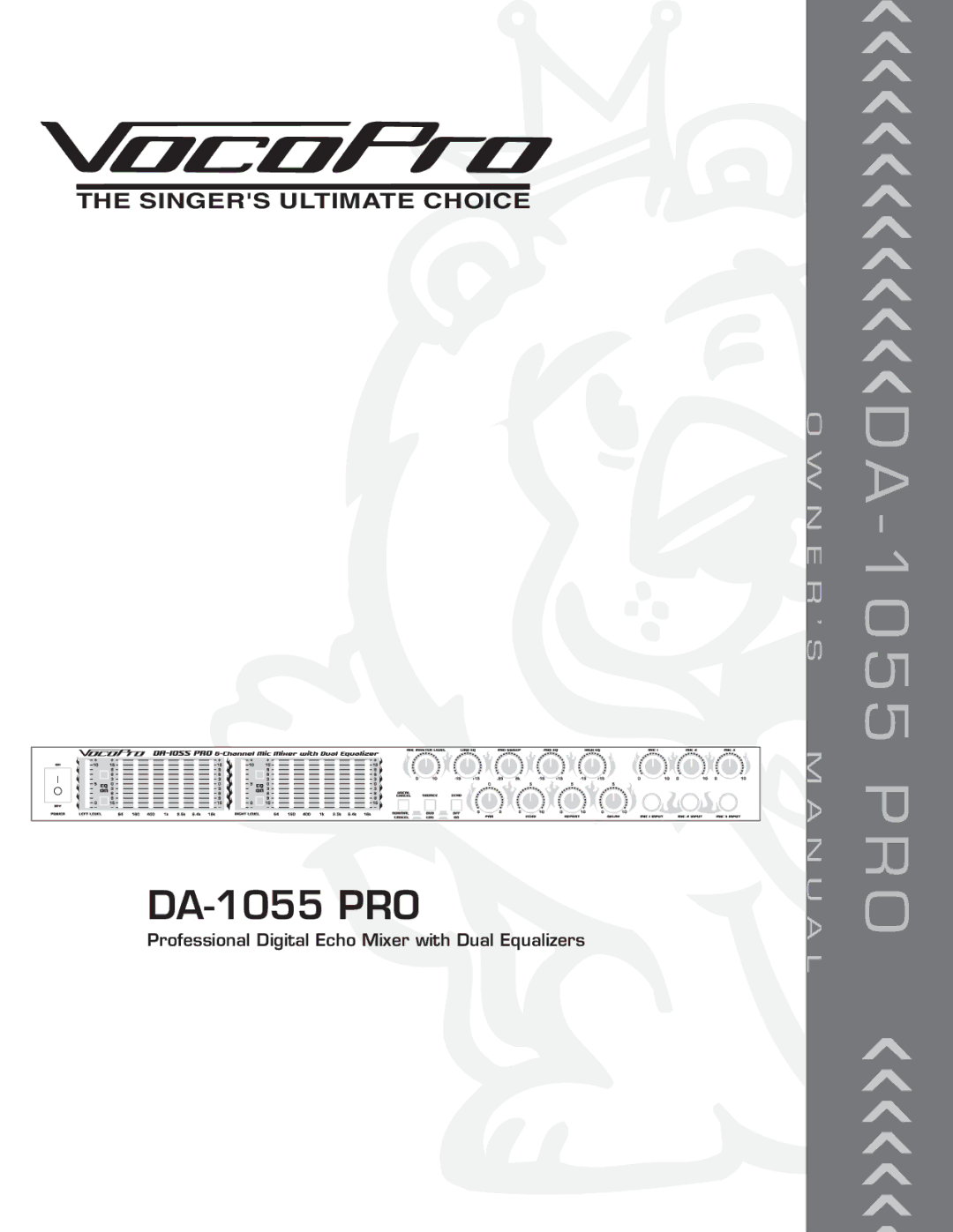 VocoPro DA-1055 PRO owner manual N U a L 