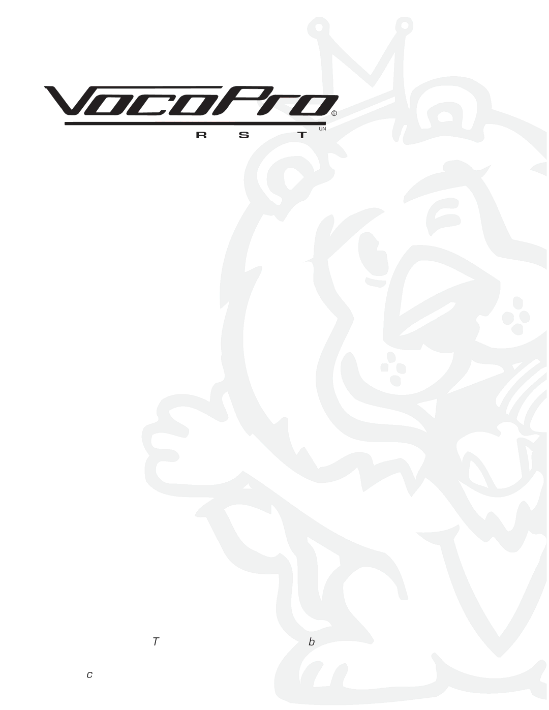 VocoPro DA-3800 PRO owner manual 