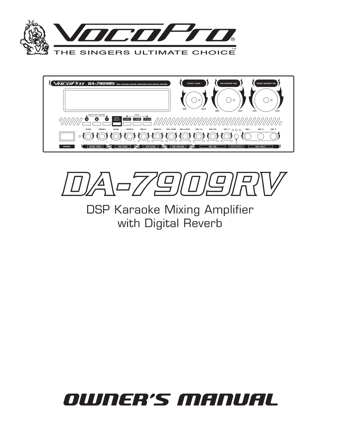 VocoPro DA-7909RV owner manual 