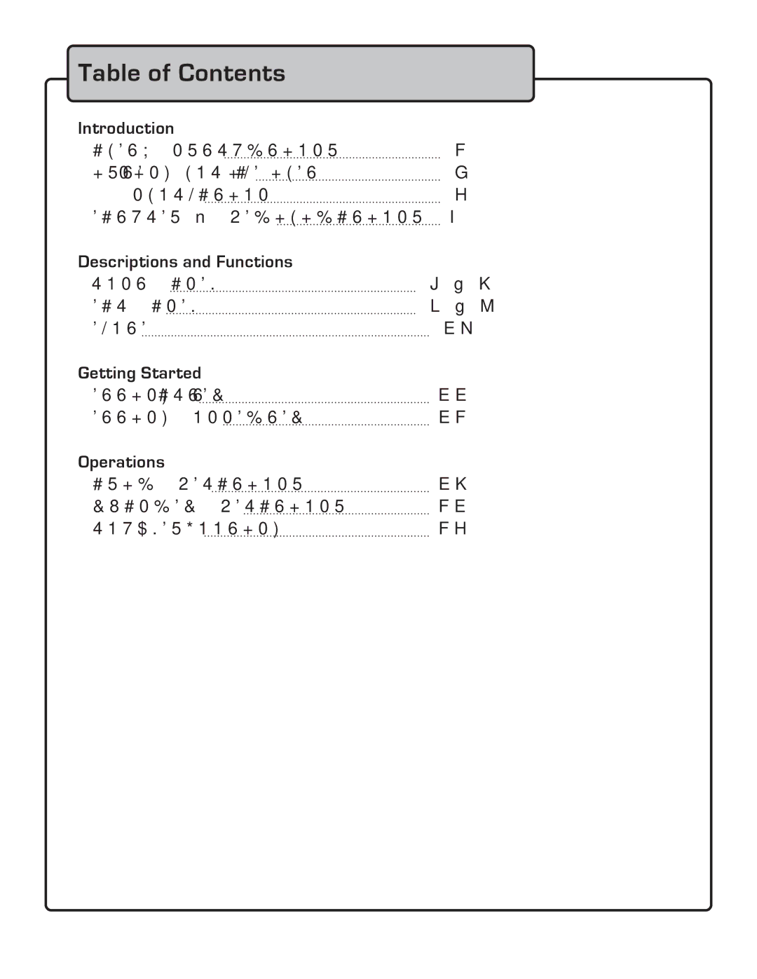 VocoPro DA-7909RV owner manual Table of Contents 