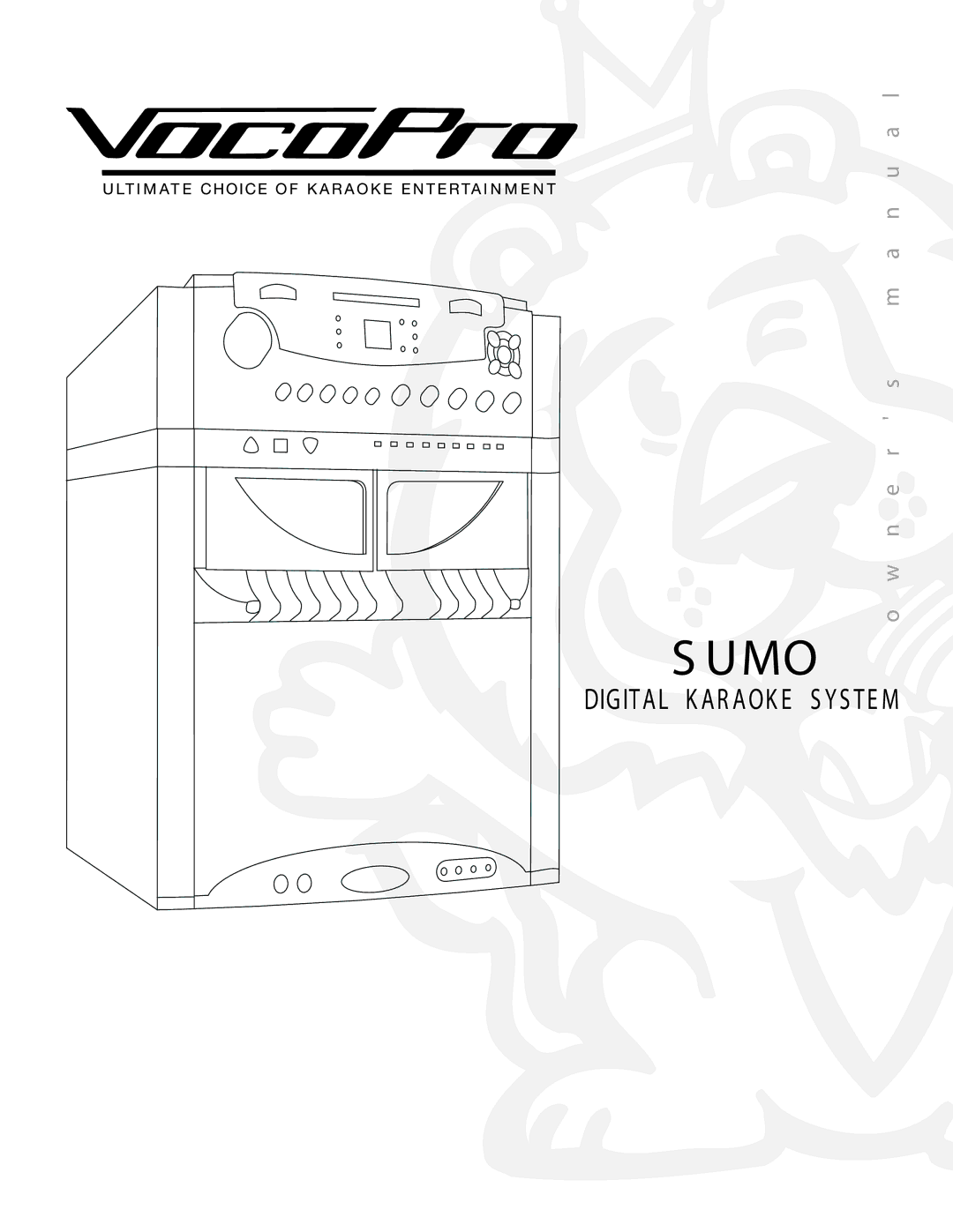 VocoPro DIGITAL KARAOKE SYSTEM owner manual Umo 