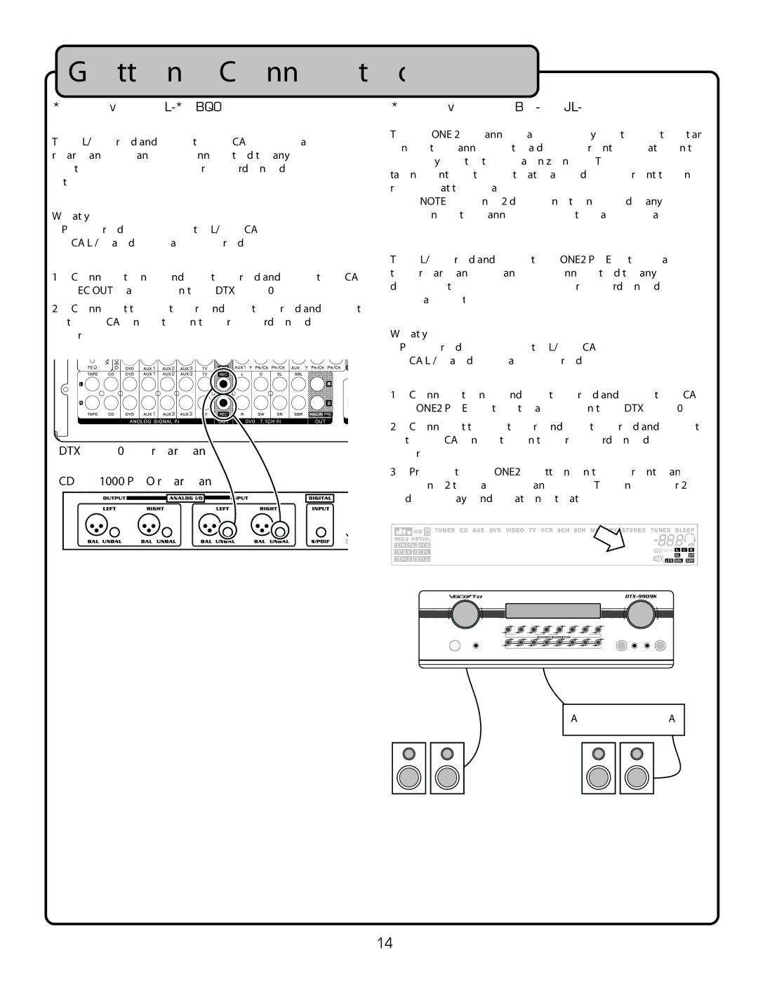 VocoPro DTX-9909K owner manual Getting Connected 