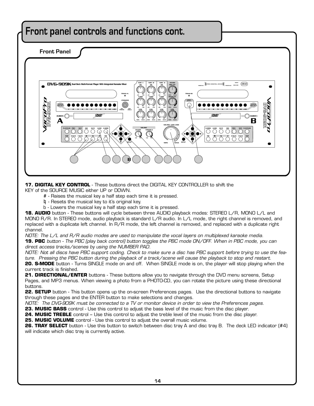 VocoPro DVG-909K owner manual 23 24 