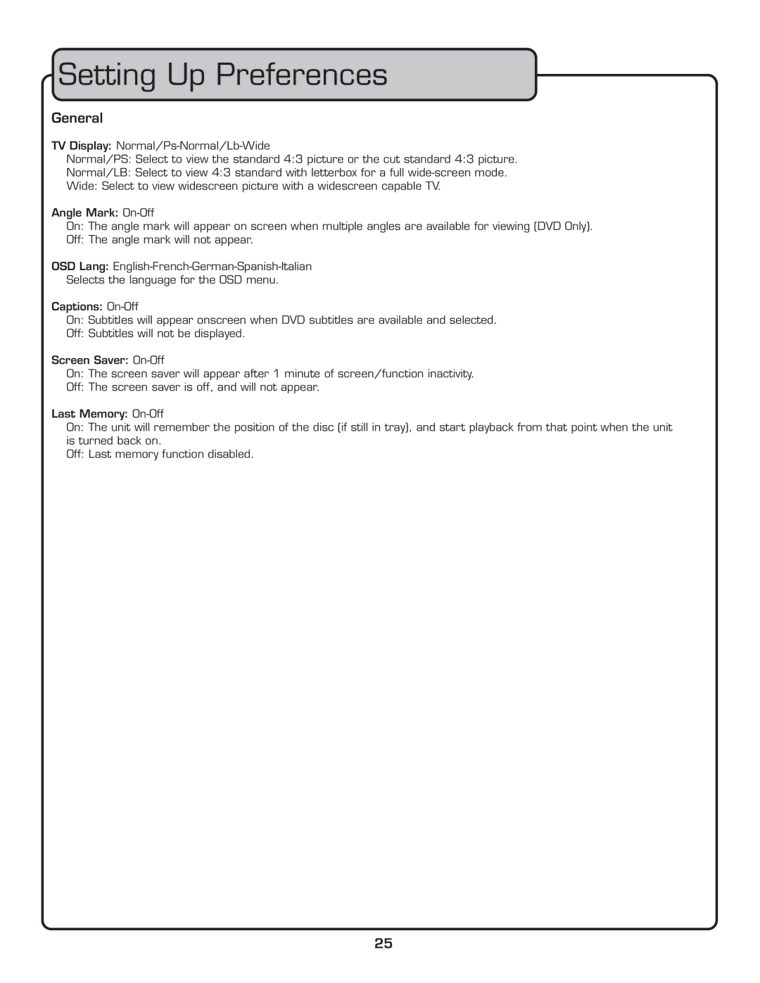 VocoPro DVX-890k manual 3ETTINGT5P 0REFERENCES, i˜iÀ 