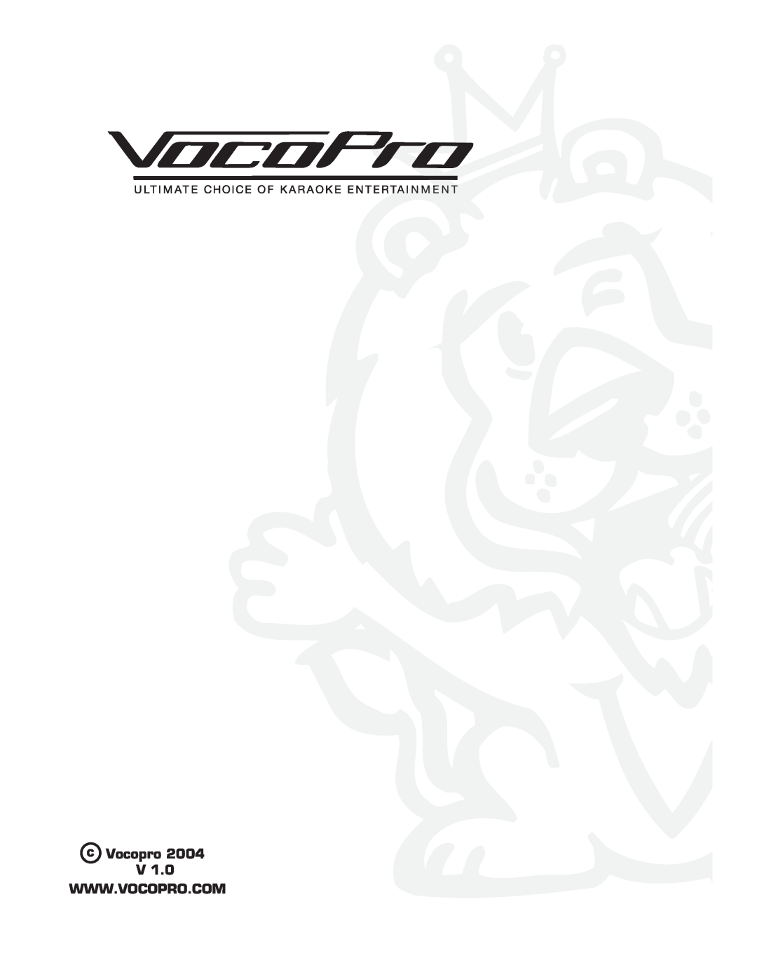 VocoPro PIANO-5 owner manual 