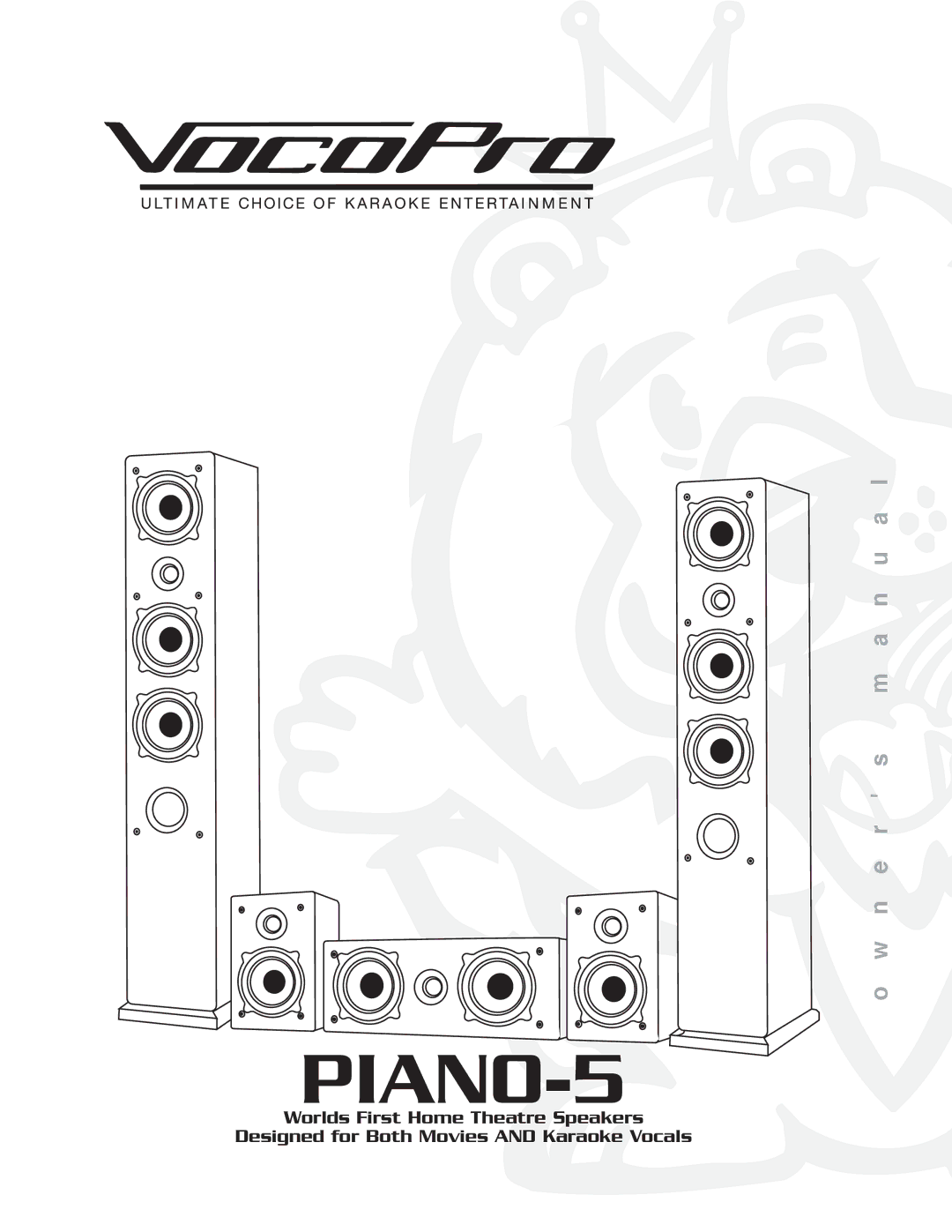 VocoPro PIANO-5 owner manual 