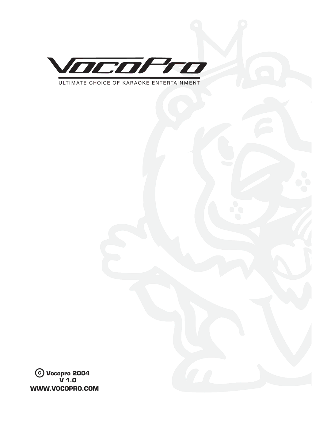 VocoPro PIANO-5 owner manual Vocopro 