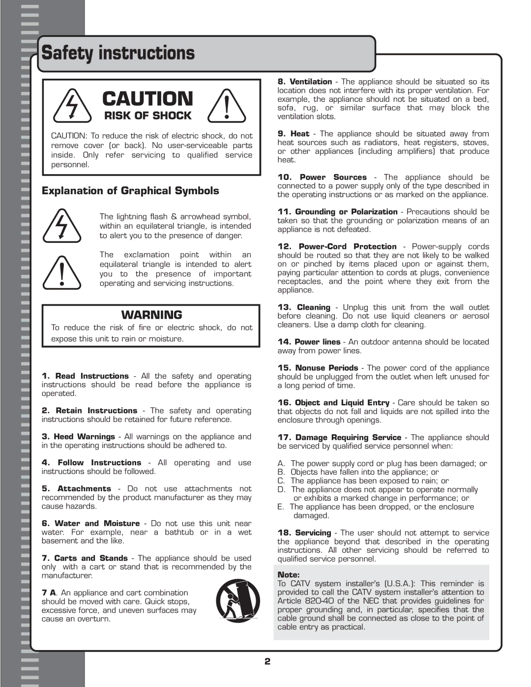 VocoPro UHF-6800 owner manual 