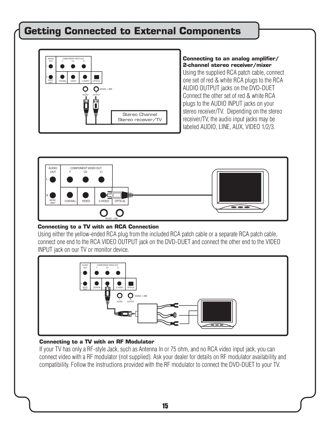 VocoPro DVD-Duet Multi Format Digital Karaoke System 5-Band Stereo Equalizer Tuning owner manual 