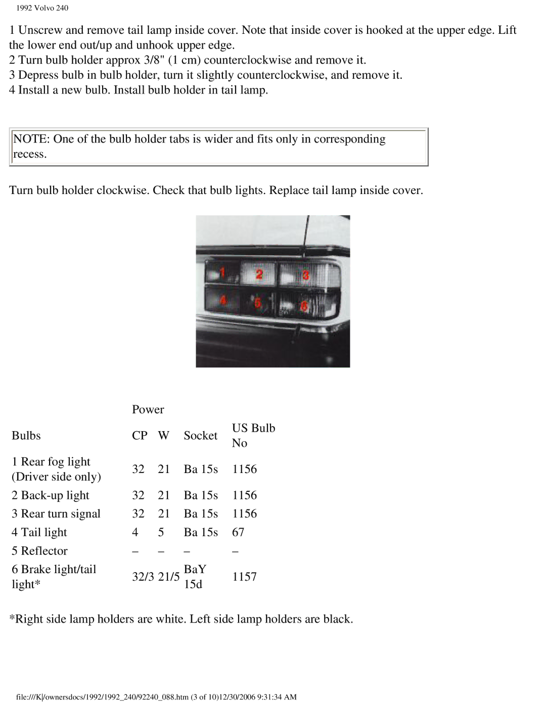 Volvo 1992 240 owner manual Volvo 