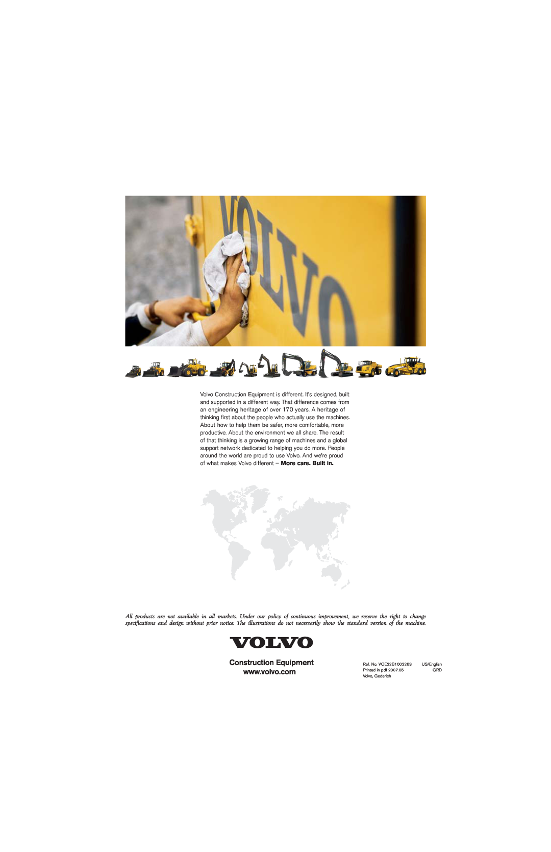 Volvo G930 manual Ref. No. VOE22B1002263, US/English, Printed in pdf, Volvo, Goderich 
