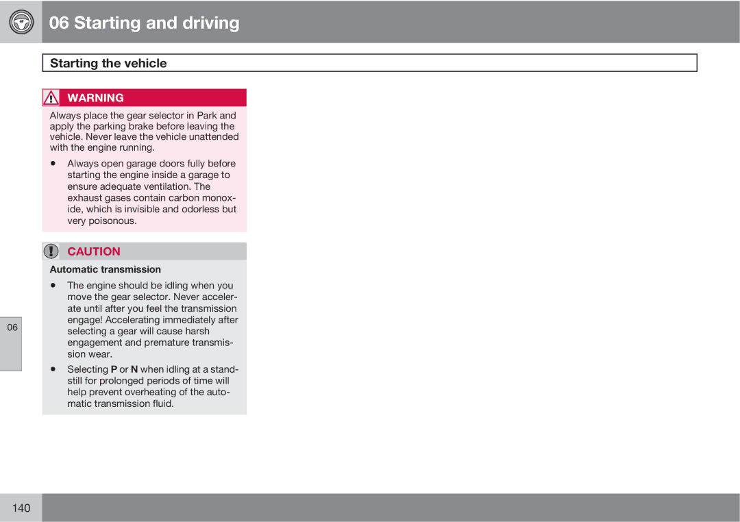 Volvo XC90 owner manual 140 