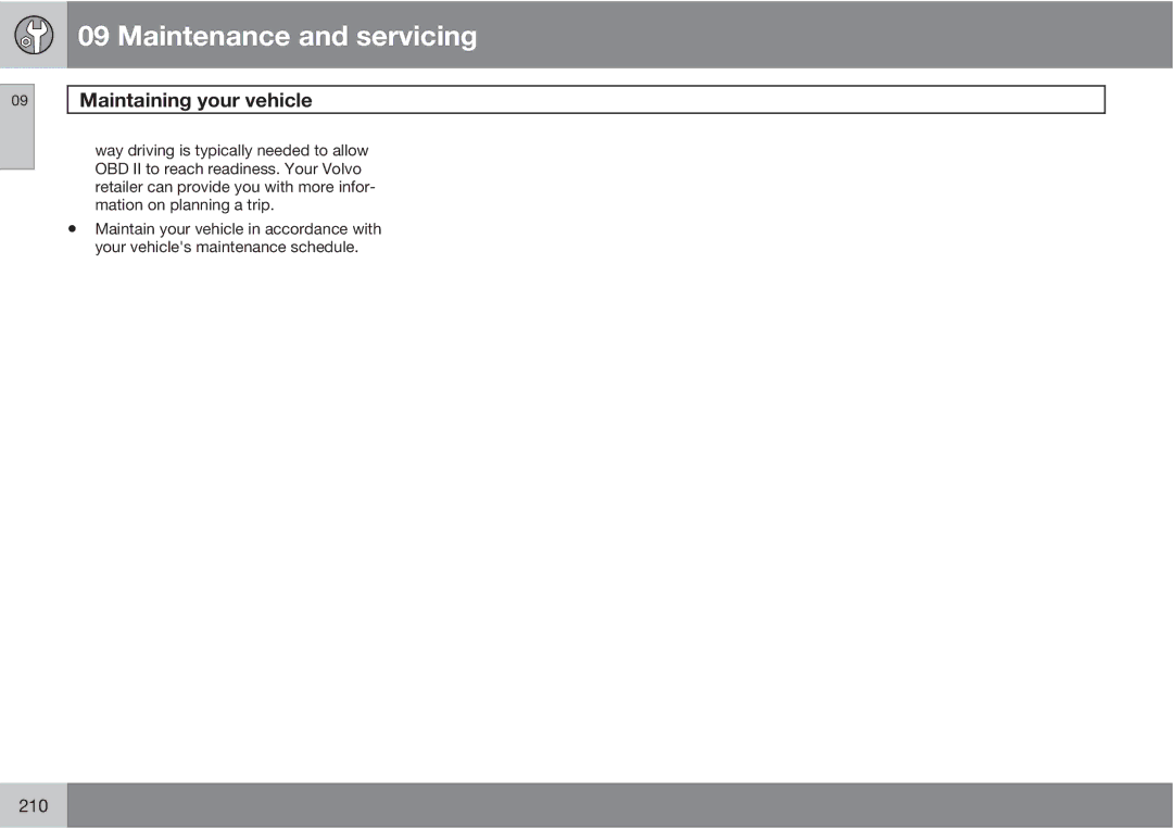 Volvo XC90 owner manual 210 