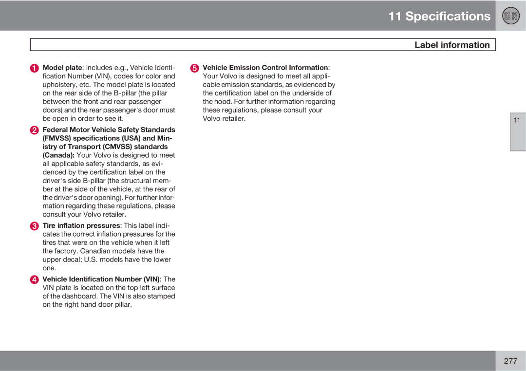 Volvo XC90 owner manual 277 