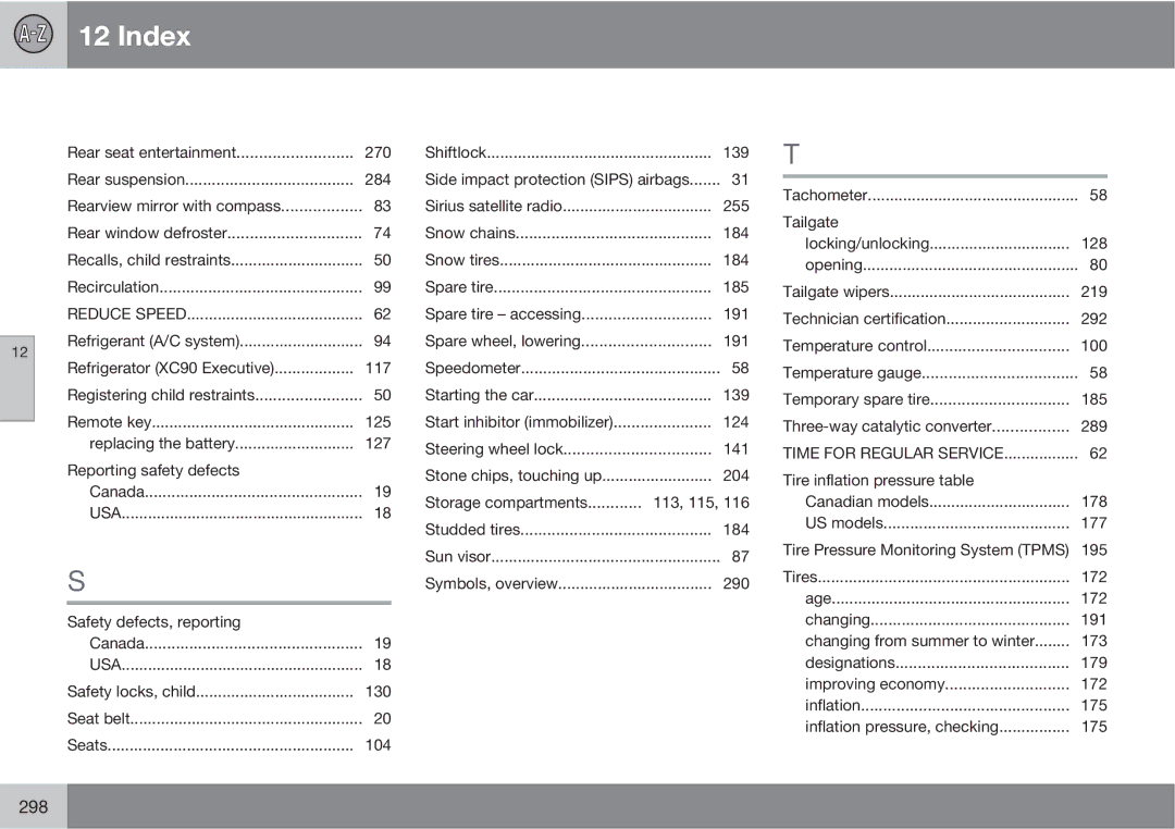 Volvo XC90 owner manual 298 