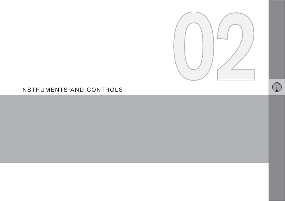 Volvo XC90 owner manual Instruments and Controls 