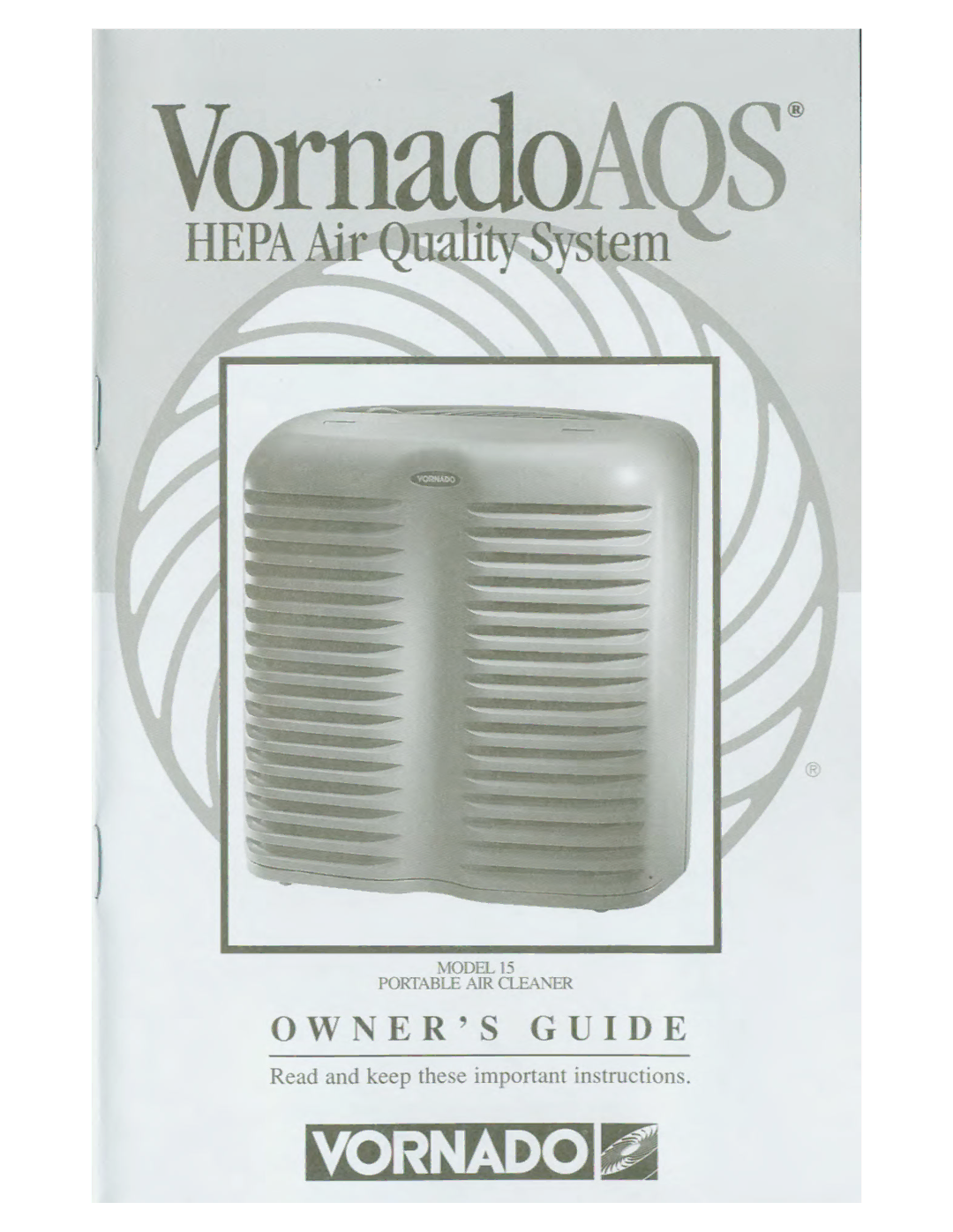 Vornado 15 manual 