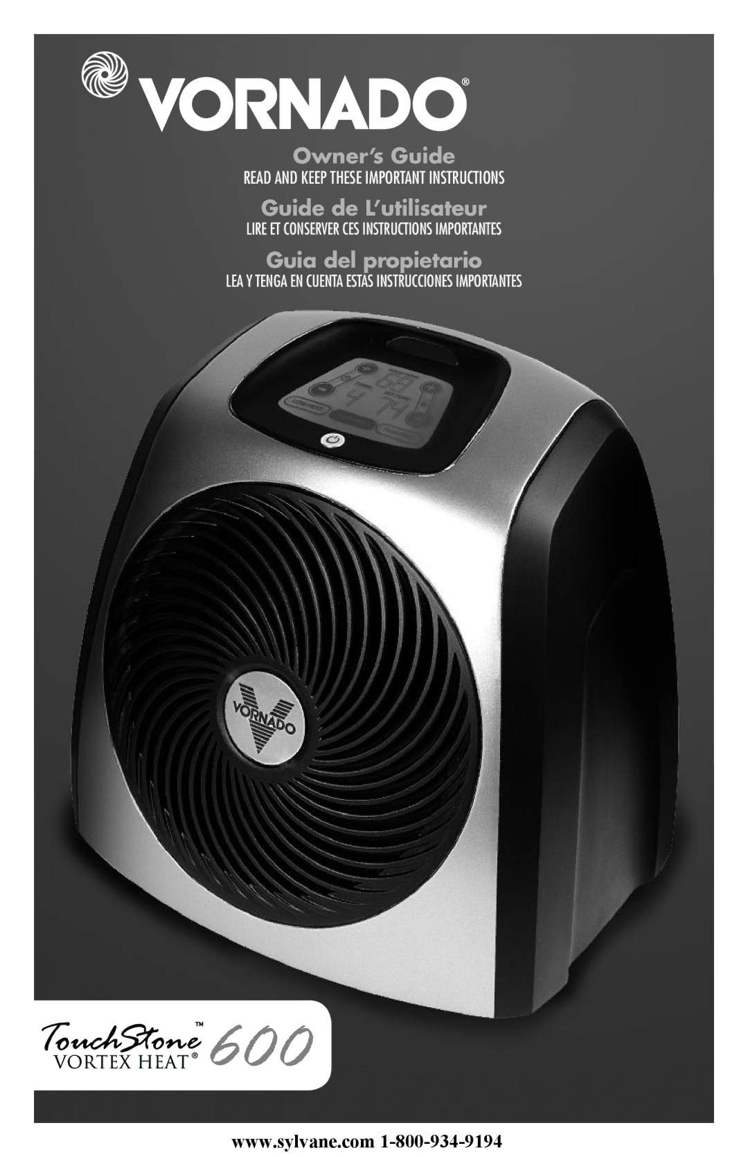 Vornado 600 manual Owner’s Guide 