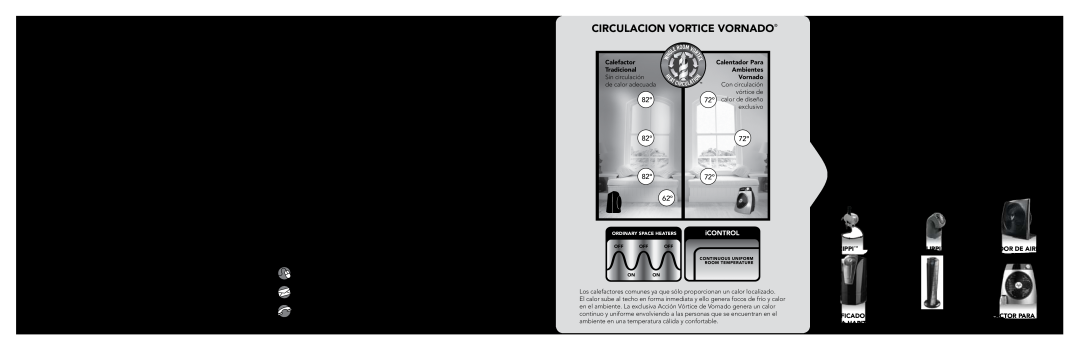 Vornado iCONTROL Vornado Air Llc, Circulacion Vortice Vornado, Confianza, Leaders in Airflow Technology, 800.234.0604 
